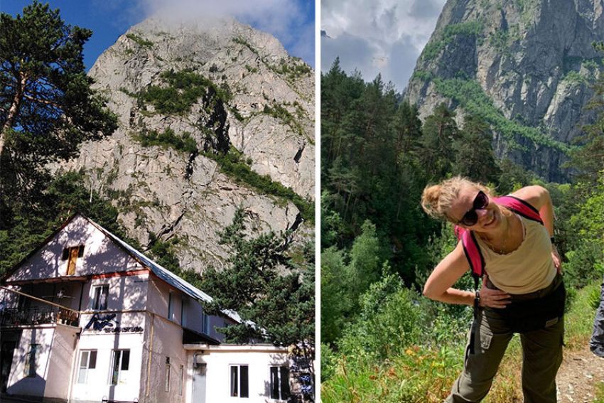 Горный лагерь в Цейском ущелье. Северная Осетия